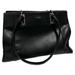 David Jones Black Leather Handbag
